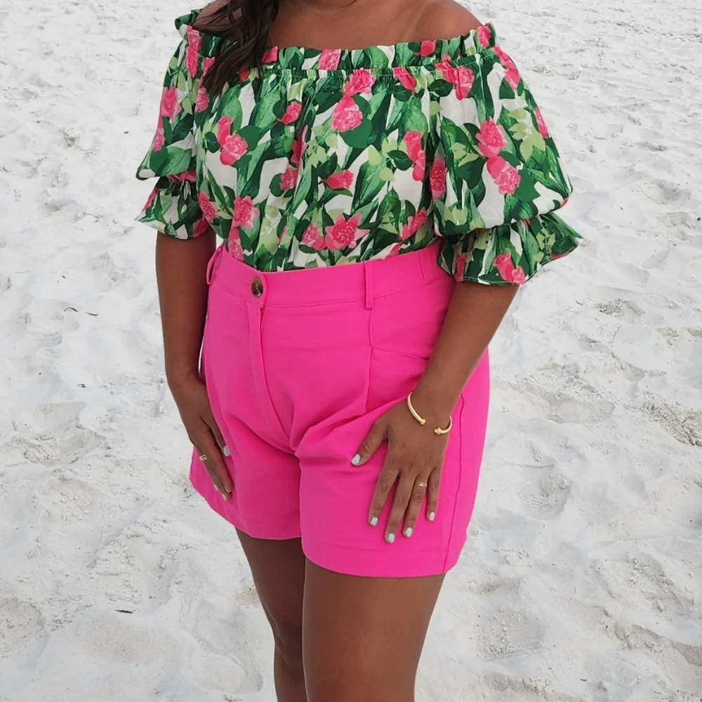 FLORAL TOP | size Large - Picture 3 of 4